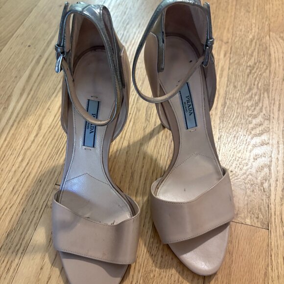 Prada D'Orsay Leather Pumps - Size 7.5, IT 37.5 Stiletto Heels - Picture 7 of 9